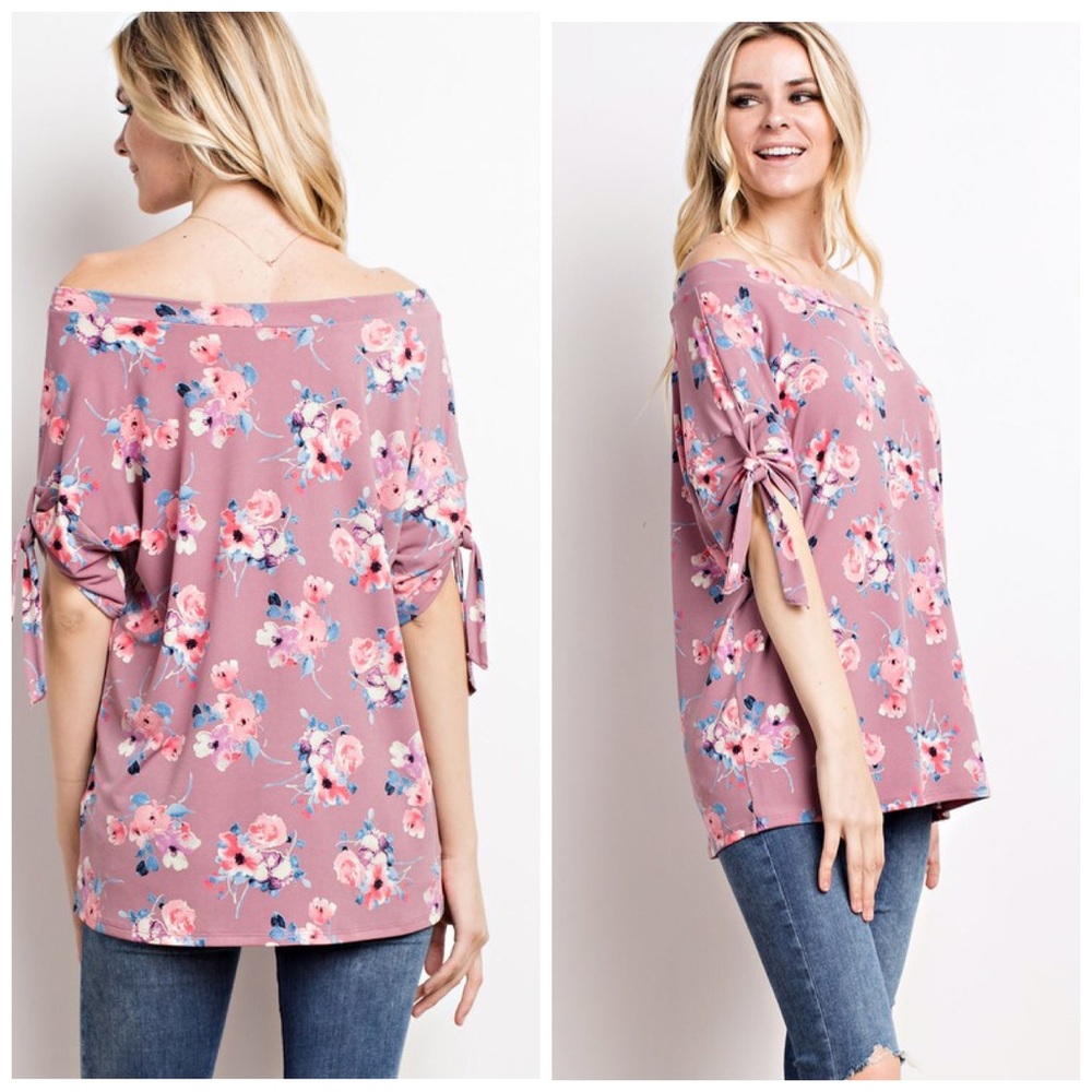 Beautiful πΈ On/Off Shoulder Floral Tunic! - Picture 3 of 4